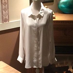 Calvin Klein cream soft blouse